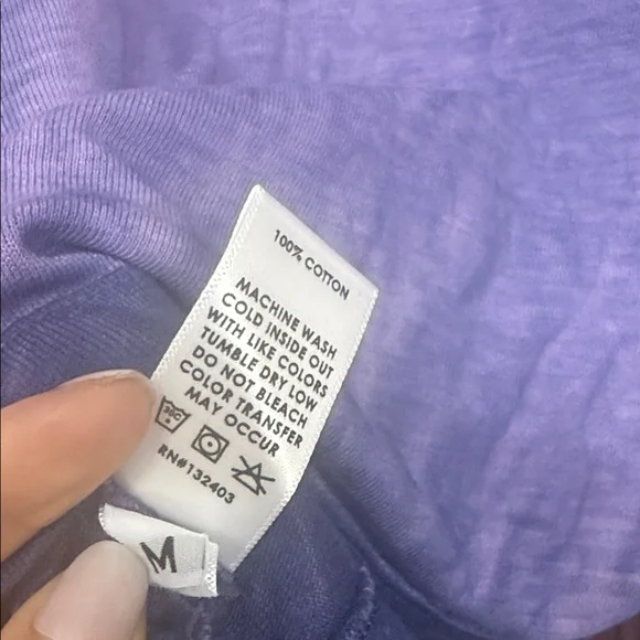 Cotton Citizen Tokyo Violet Gradient Long Sleeve Tee - Picture 9 of 9